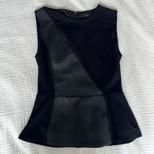 BCBGMaxAzria Black Sleeveless Top